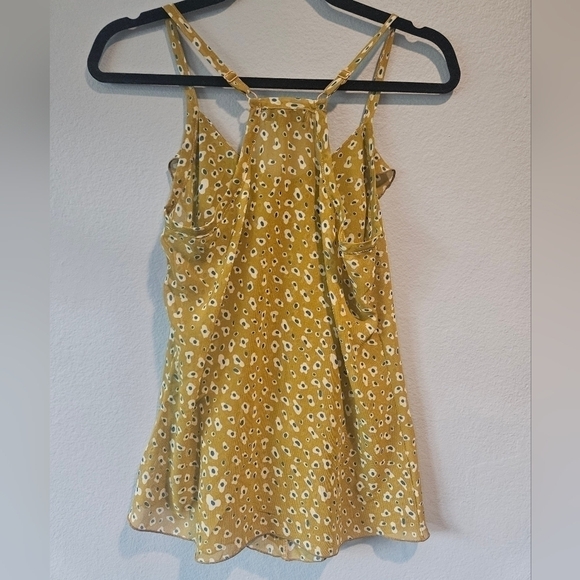 Mine Women's Size S Sheer Tank Top Blouse Adjustable Straps Chiffon Top - Picture 7 of 7